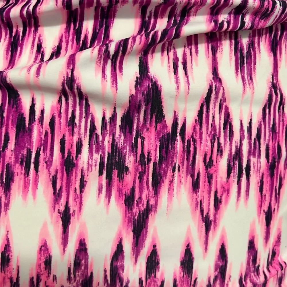 Free Country Pink Purple Tankini Swim Top Sz 8/10